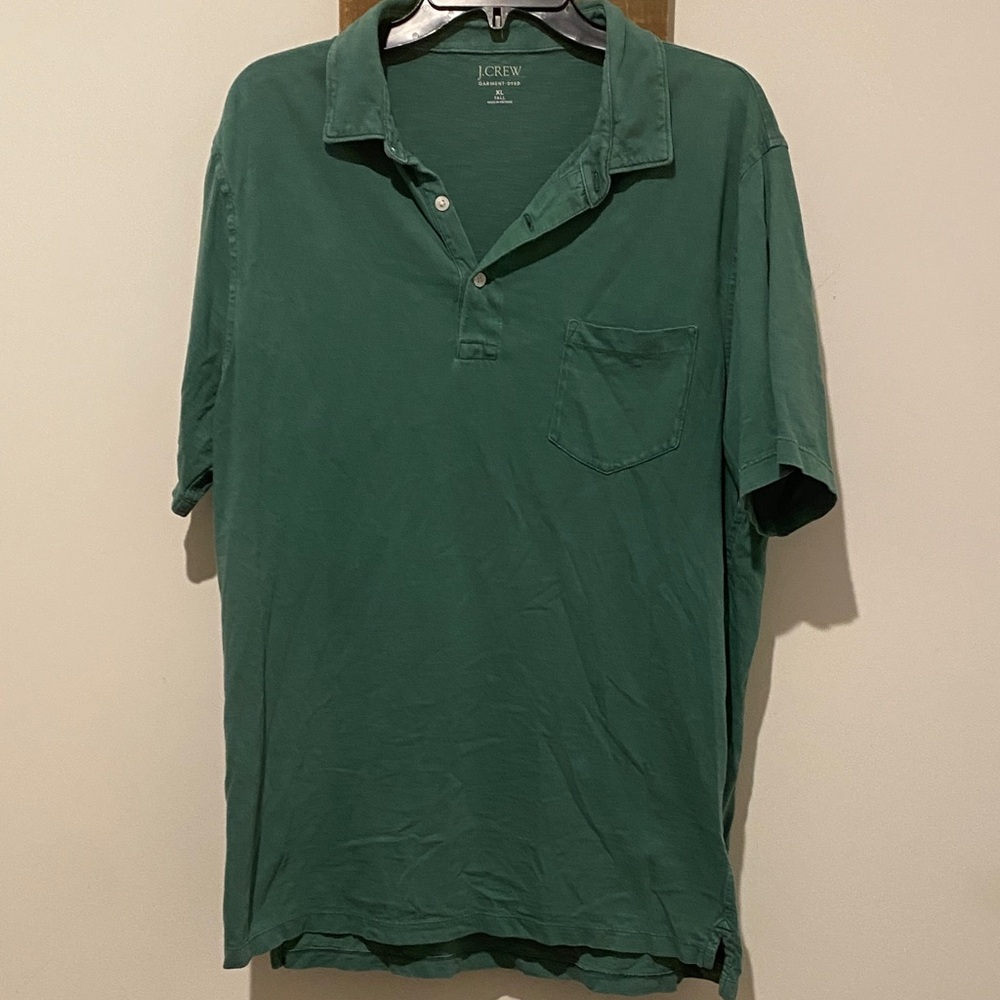 J. Crew Men's Polo in Deep Green